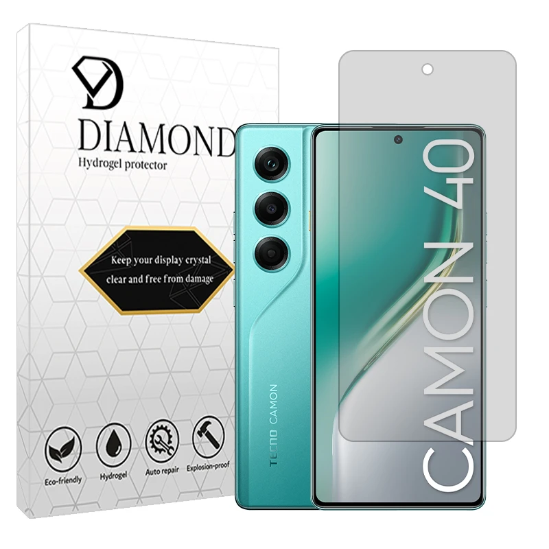 محافظ صفحه نمایش مات دیاموند مدل هیدروژلی مناسب برای گوشی موبایل تکنو Camon 40
