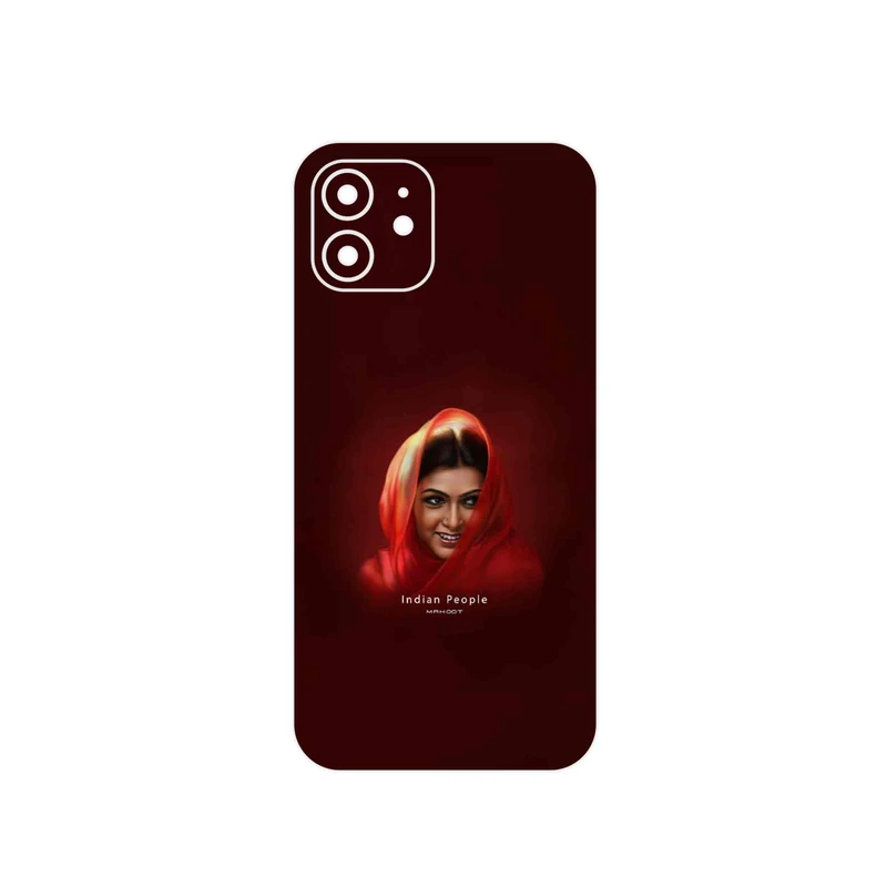 برچسب پوششی ماهوت مدل Portrait of an Indian Woman مناسب برای گوشی موبایل اپل iPhone 12