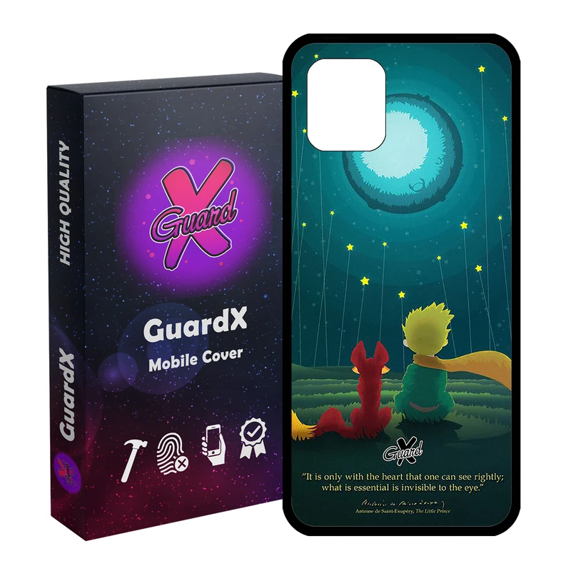 کاور گارد ایکس طرح Little Prince مدل Glass1000153 مناسب برای گوشی موبایل سامسونگ Galaxy Note 10 Lite