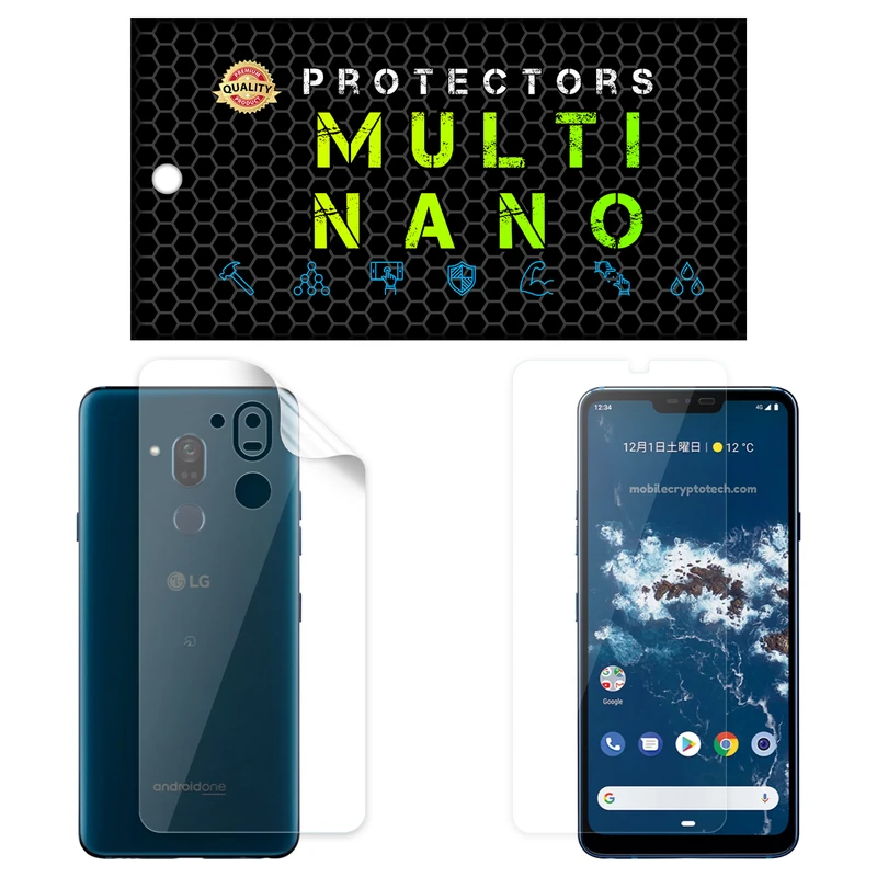  محافظ صفحه نمایش مولتی نانو مدل X-SFT مناسب برای گوشی موبایل ال جی G7 One به همراه محافظ پشت