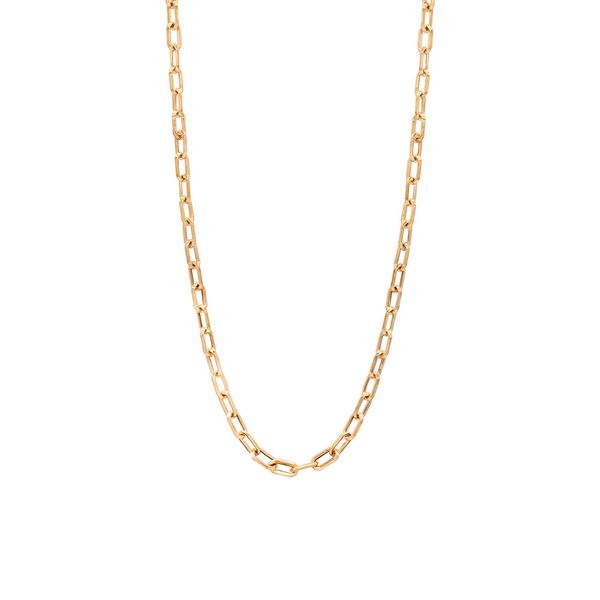 زنجیر بندی طلا 18 عیار زنانه گالری طلای همراز مدل پلین