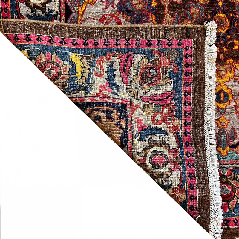 فرش دستبافت ۴ متری مدل مدرن زمینه الوان