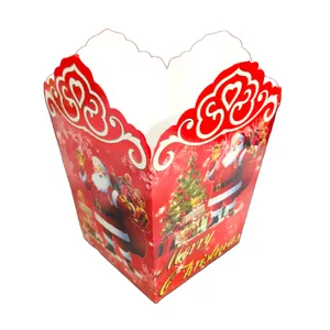 ظرف پاپ کورن مستر تم طرح کریسمس بابا نوئل بسته 10 عددی