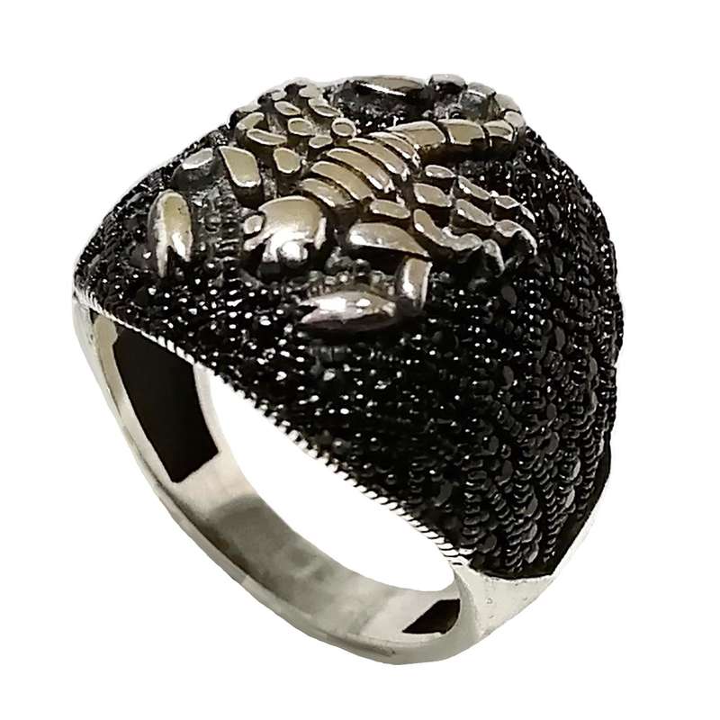 انگشتر نقره مردانه مدل MS9011