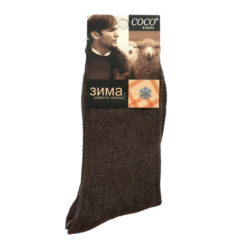جوراب ساق بلند مردانه کوکو اند هانا مدل پشمی 9comp