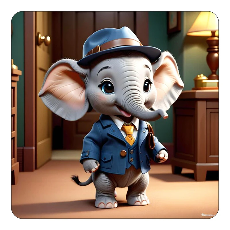 مگنت کاکتی طرح حیوانات کارتونی مدل mp27961