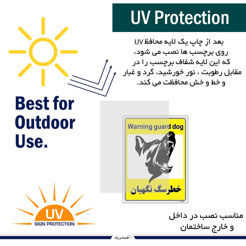 برچسب ایمنی مستر راد طرح خطر سگ نگهبان مدل HSE-OSHA-063 برچسب ایمنی مستر راد طرح خطر سگ نگهبان مدل HSE-OSHA-063