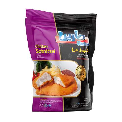 شنیسل سینه مرغ منجمد مارین - 900 گرم