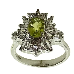 انگشتر نقره زنانه سلین کالا مدل زبرجد کد MPS-8