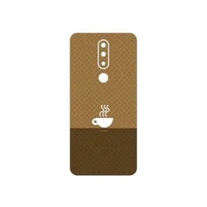 MAHOOT Minimal Cup of Coffee Icon Cover Sticker for Nokia 5.1 Plus