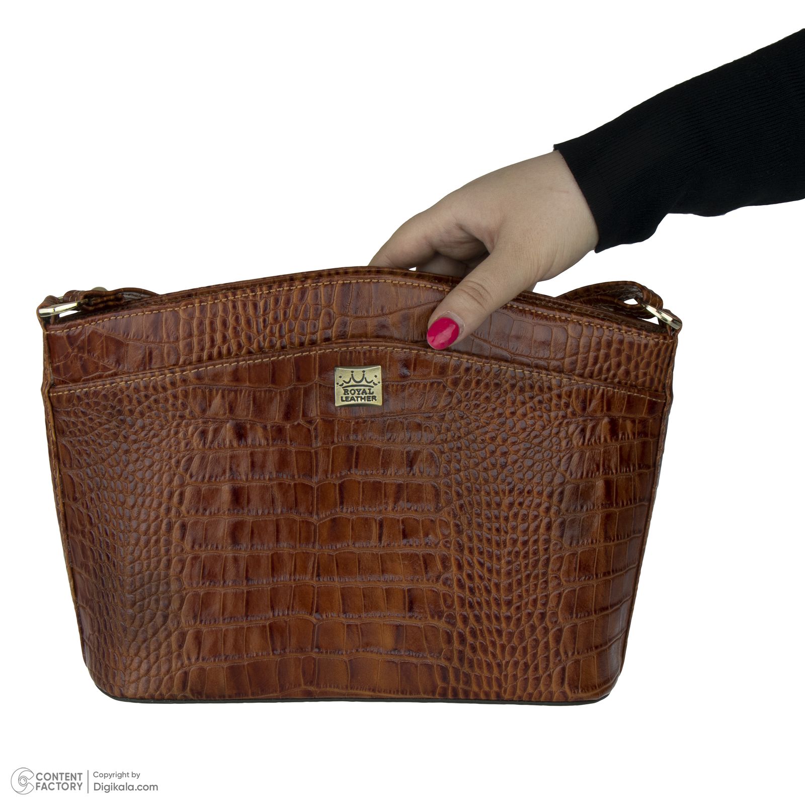 کیف دوشی زنانه رویال چرم مدل W95.1 -  - 7