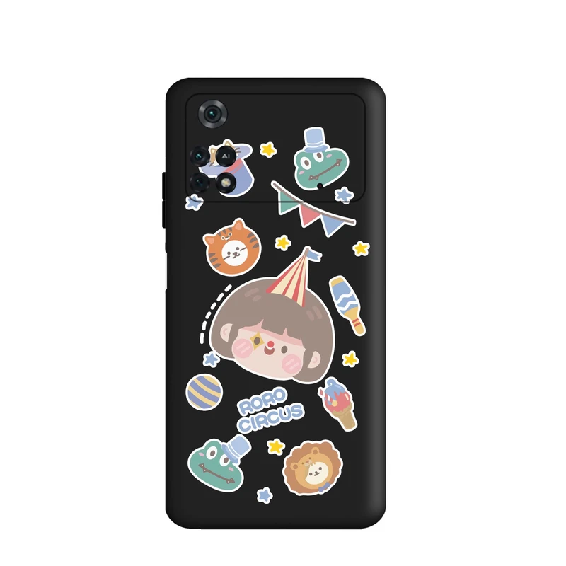 کاور قاب گارد طرح دخترانه کد m5752 مناسب برای گوشی موبایل شیائومی Poco M4 Pro 4G 