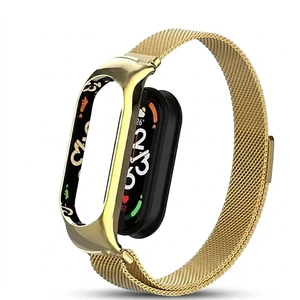 بند اکسون مدل فلزی مناسب برای مچ بند هوشمند شیائومی mi band 7