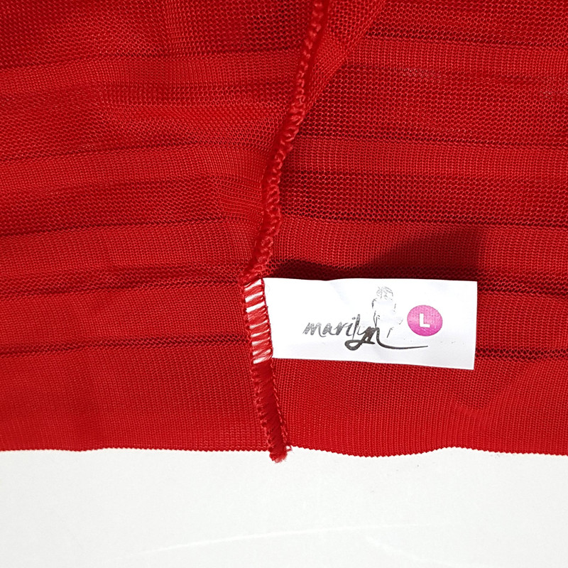 شورت زنانه ماریلین مدل گیپوری کد 4650-7201 رنگ قرمز