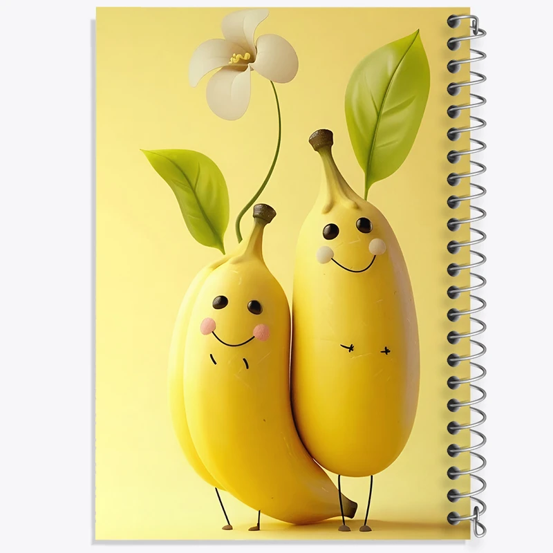 دفتر نقاشی 50 برگ خندالو طرح موز های کیوت کد F7291