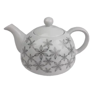 قوری منوچهر چینی مدل کف پهن کد 901