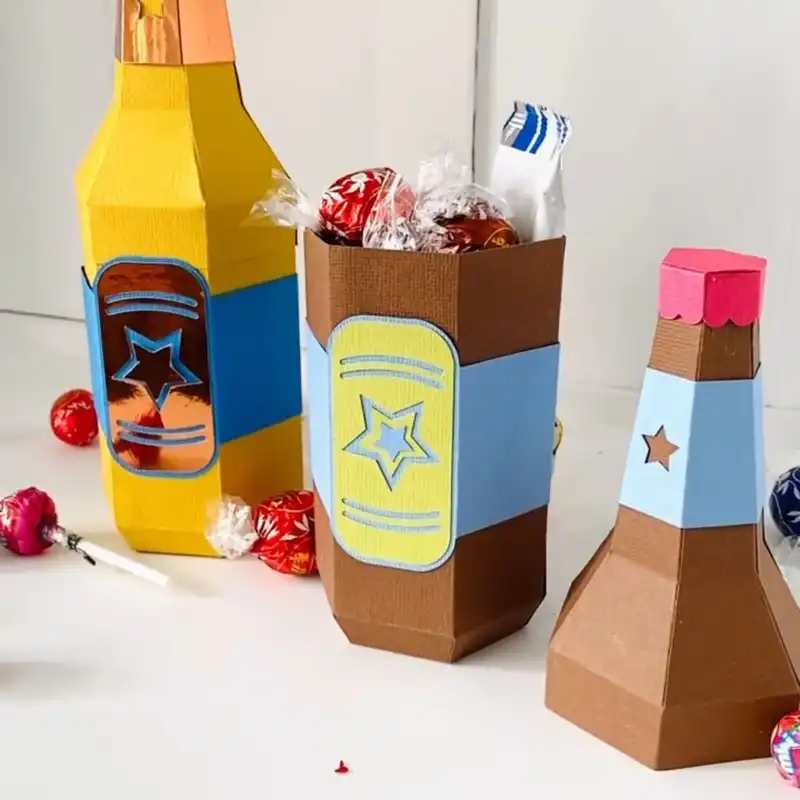 جعبه هدیه مدل بطری طرح دلستر