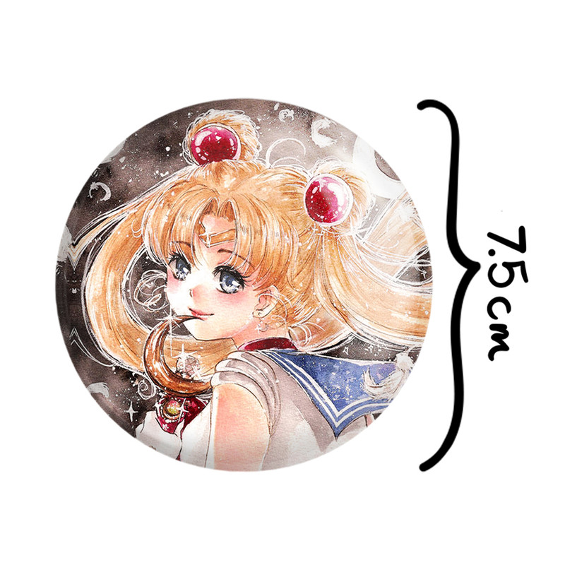 آینه جیبی خندالو مدل اوساگی تسوکینو انیمه سیلور مون Sailor Moon  کد 17433