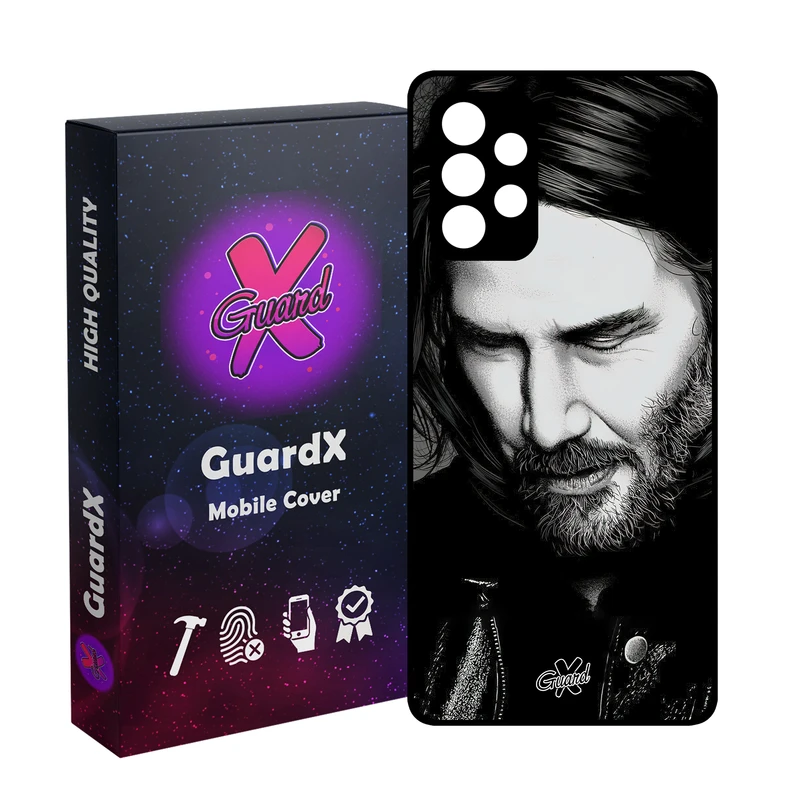 کاور گارد ایکس طرح جان ویک مدل Glass10498 مناسب برای گوشی موبایل سامسونگ Galaxy A32 4G
