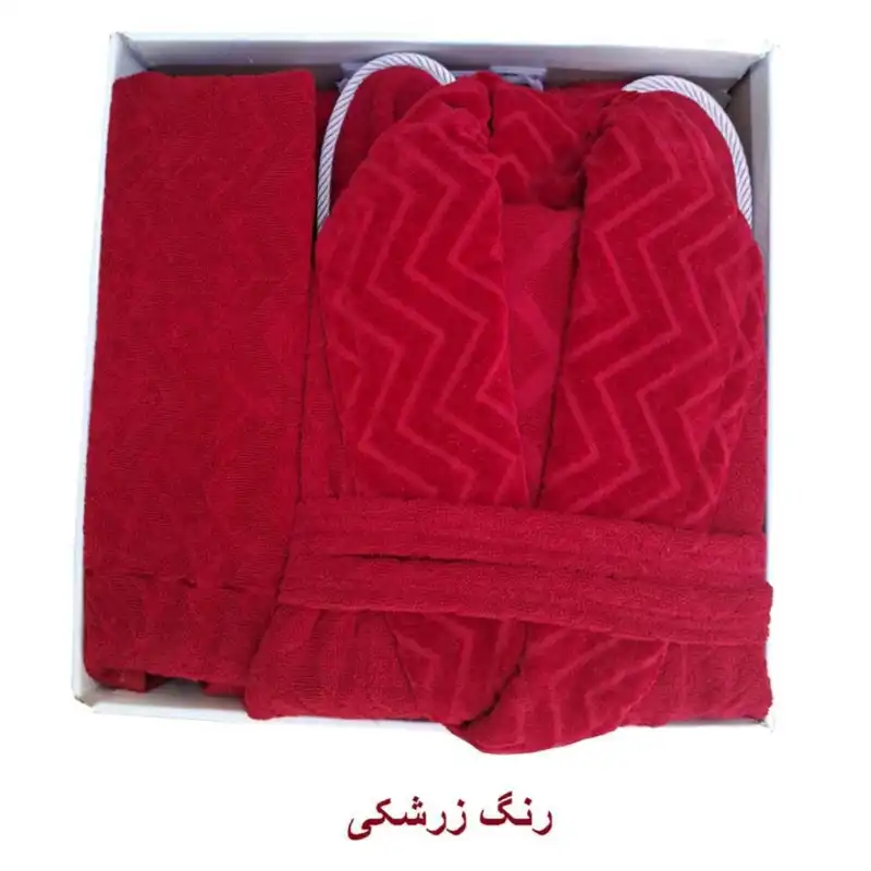 سرویس حوله پالتویی 4 تکه آلامه مدل پاندانوس سایز 125