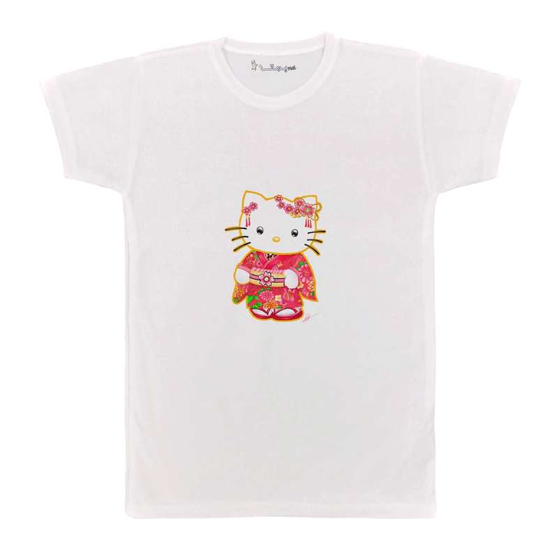 تی شرت بچگانه پرمانه طرح Kitty کد pmt.2444