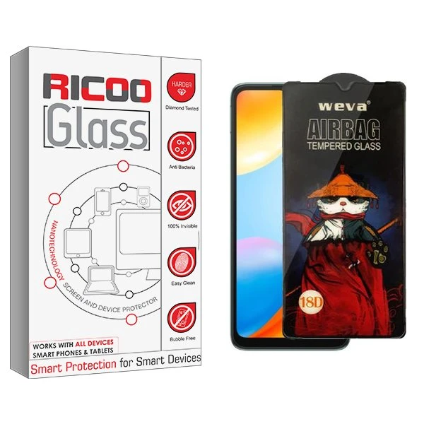 محافظ صفحه نمایش ریکو مدل RiC2 Airbag مناسب برای گوشی موبایل شیائومی  Redmi 12C