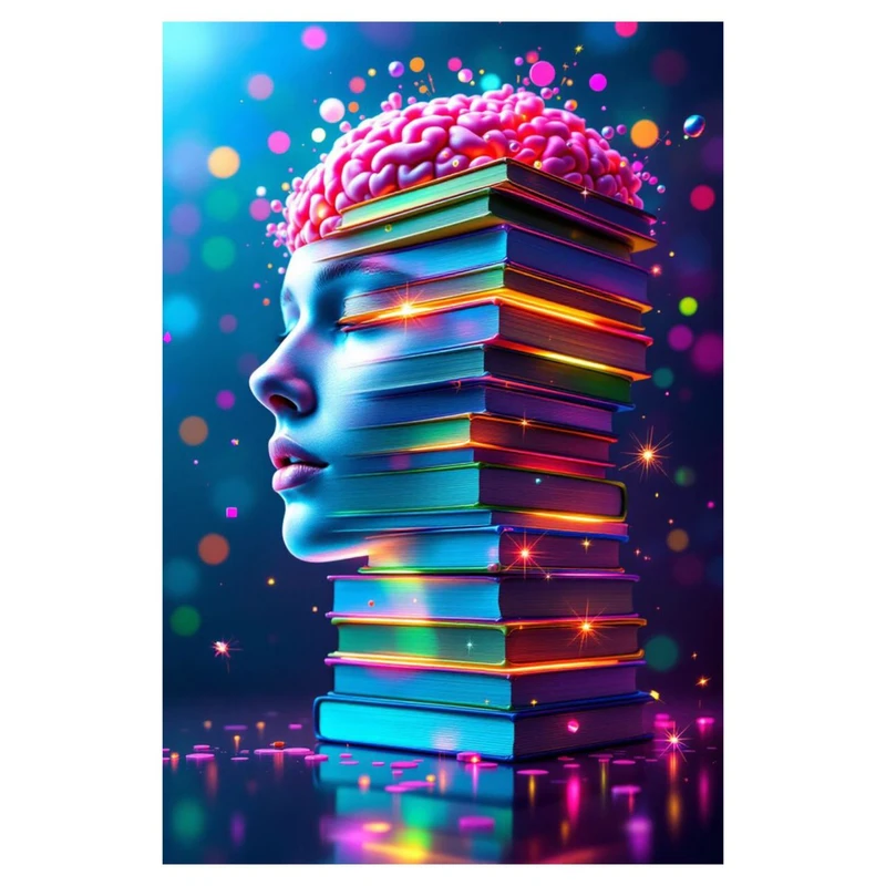 استیکر پارچه و لباس پاد آفرین مدل کتاب خوانی کد 2980