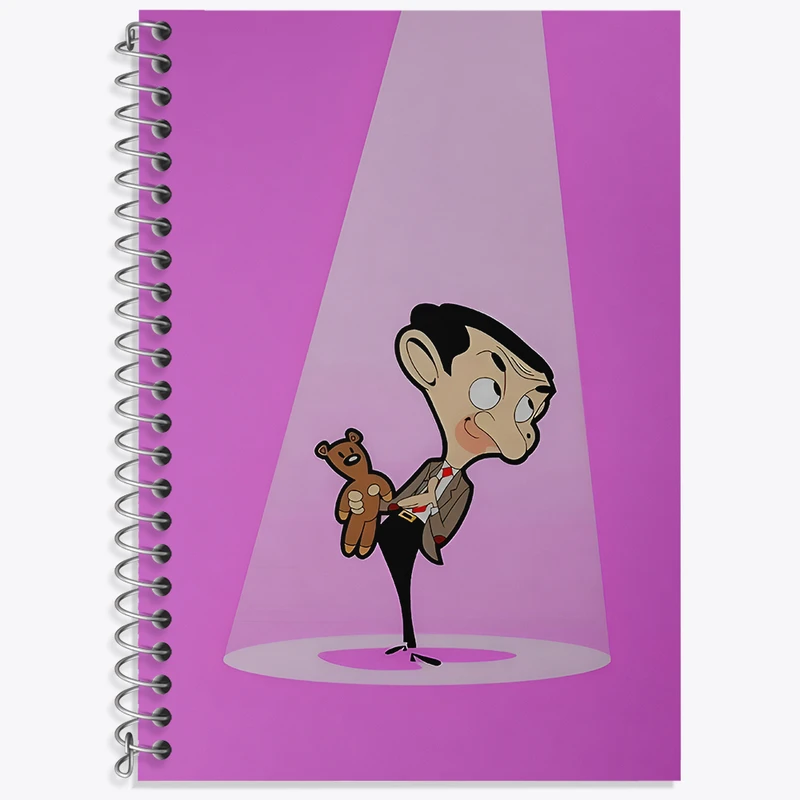 دفتر زبان 50 برگ خندالو مدل دو خط طرح مستر بین (Mr. Bean) کد N4606
