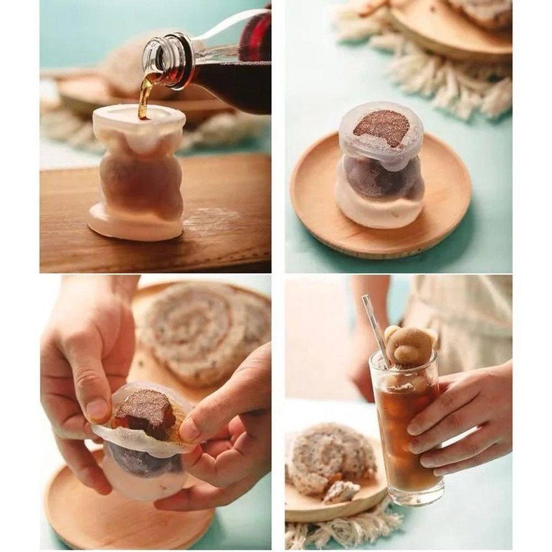 قالب یخ مدل سیلیکونی طرح خرس