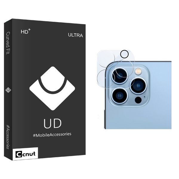 محافظ لنز دوربین کوکونات مدل UDB Ultra FLL مناسب برای گوشی موبایل اپل iPhone 13 pro