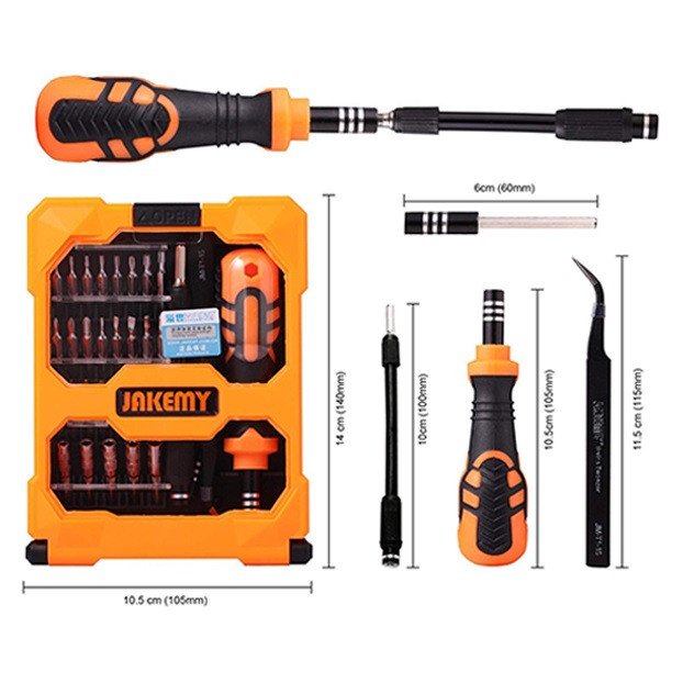 پیچ گوشتی جاک می مدل JM-8160 مجموعه 33 عددی پیچ گوشتی جاک می مدل JM-8160 مجموعه 33 عددی