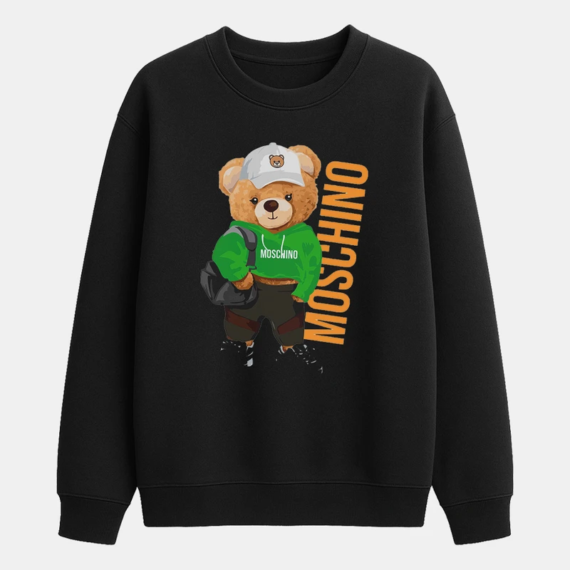 سویشرت مردانه باهرپوش شرق مدل خرس تدی mo437