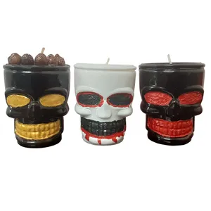 شمع لیوانی مدل ترسناك کد 2 مجموعه سه عددي