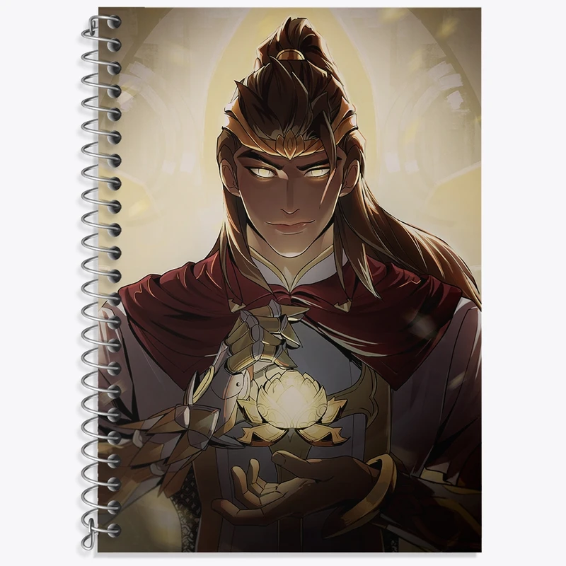 دفتر زبان 50 برگ خندالو مدل سه خط طرح بازی اورواچ (Overwatch) کد 31642