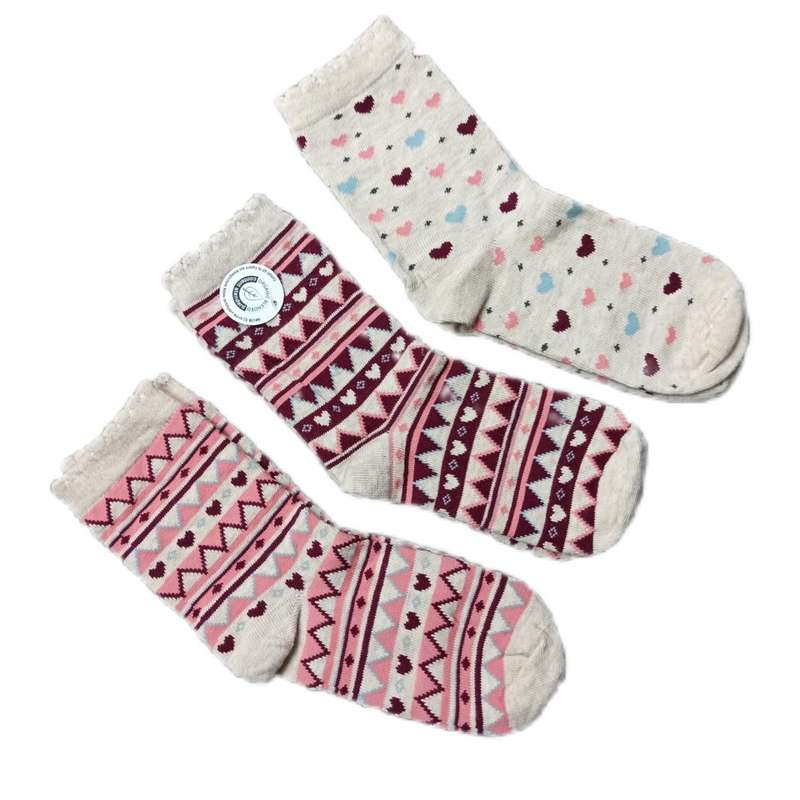 جوراب دخترانه توپولینو مدل وینتج 1 بسته 3 عددی