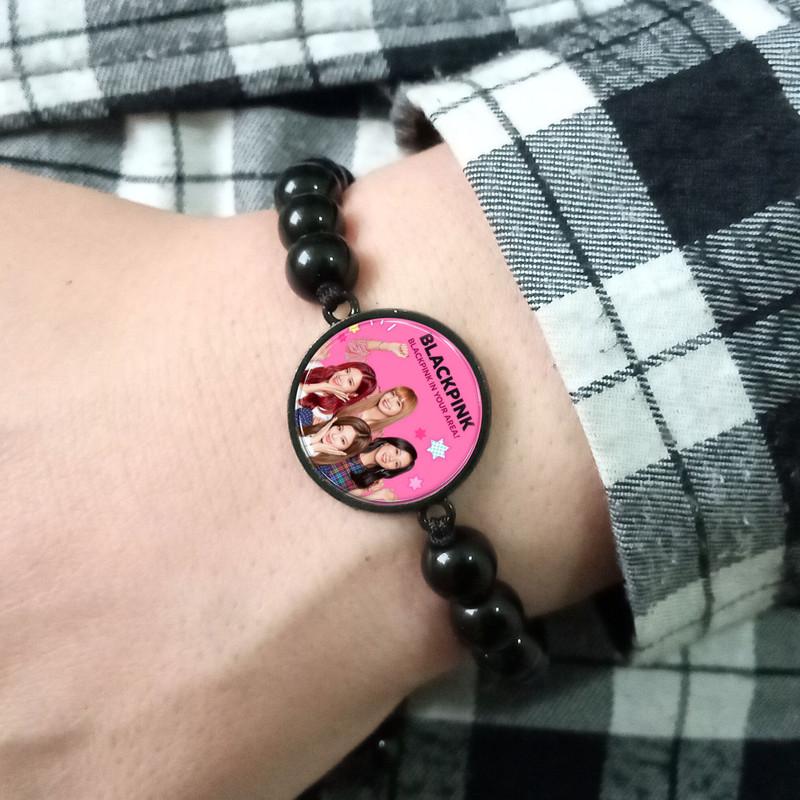 دستبند مدل گروه موسیقی بلک پینک کد 301 دستبند مدل گروه موسیقی بلک پینک کد 301