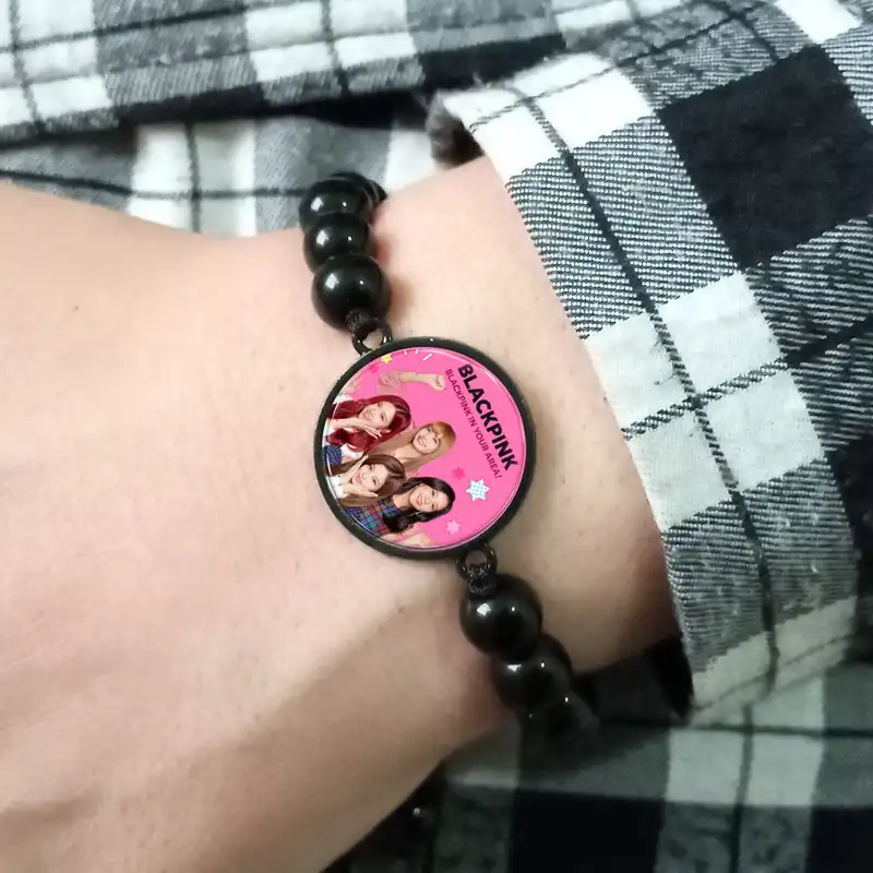 نیم ست مدل گروه موسیقی بلک پینک کد GR-2145