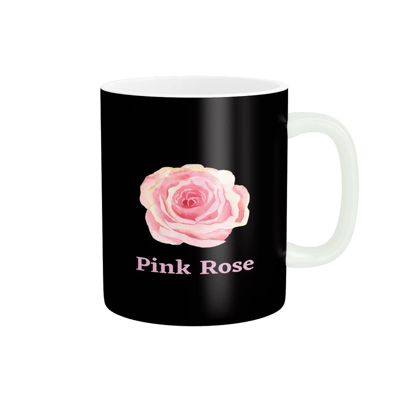 ماگ طرح PINK ROSE کد M60