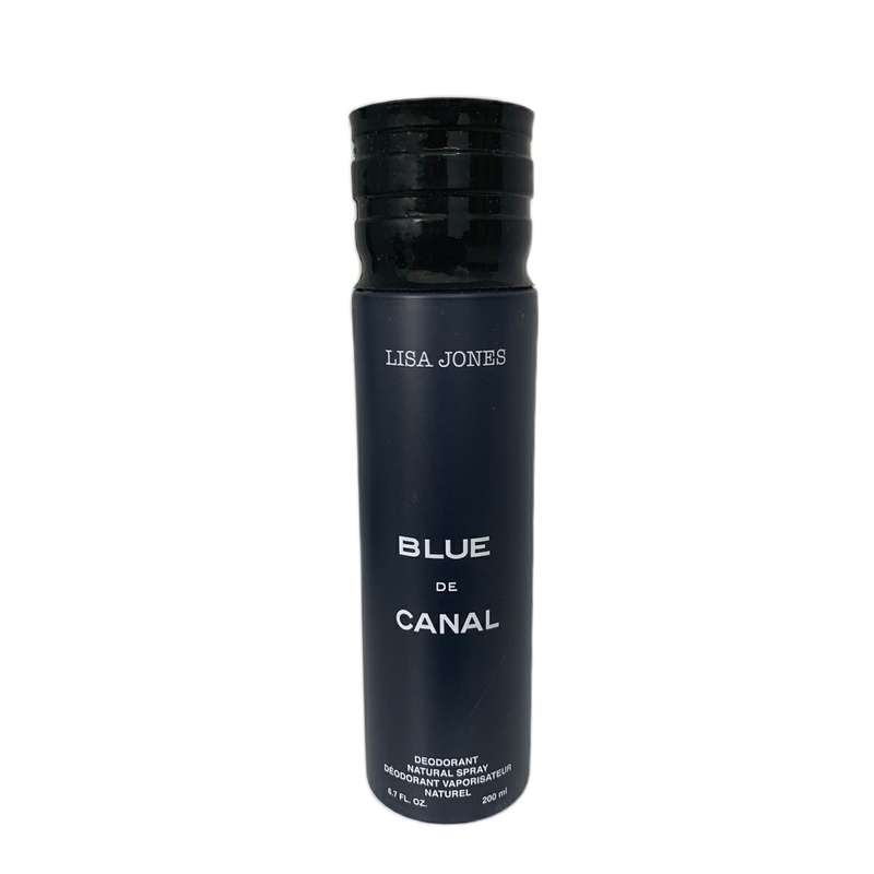 اسپری بدن مردانه لیساجونز مدل blue chanel حجم 200 میلی لیتر