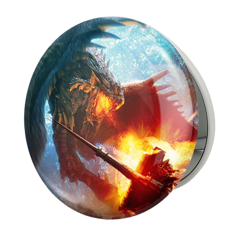آینه جیبی خندالو طرح بازی شکارچی هیولا (Monster Hunter) مدل تاشو کد 33264
