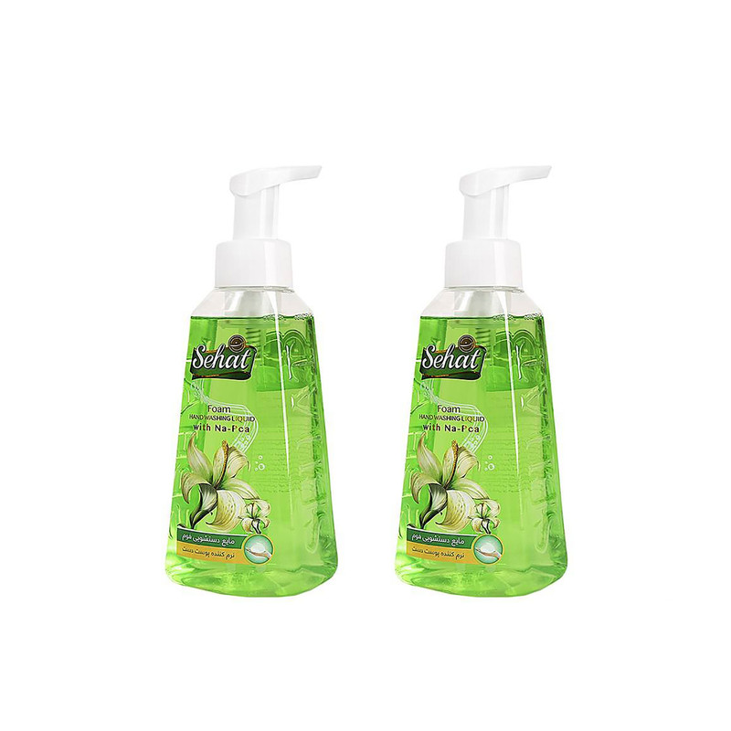 مایع دستشویی فومی صحت مدل G1 مقدار 500 گرم بسته 2 عددی