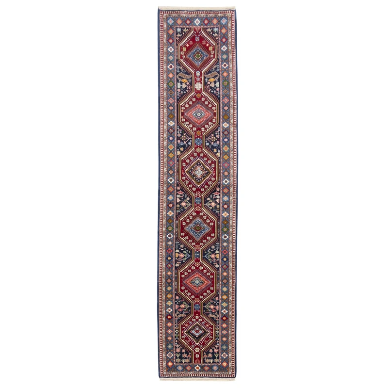 فرش دستباف کناره طول چهار متر سی پرشیا یلمه کد 152493