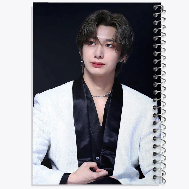 دفتر ژورنال نویسی 50 برگ خندالو مدل نقطه ای طرح هیونگ وون گروه مانستا اکس MONSTA X کد 12275