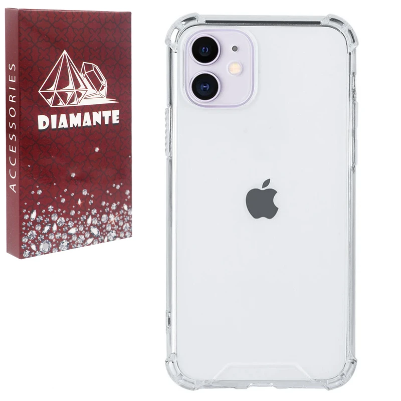 کاور دیامانته مدل بی رنگ مناسب برای گوشی موبایل اپل iPhone 12