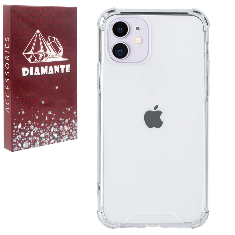 کاور دیامانته مدل بی رنگ مناسب برای گوشی موبایل اپل iPhone 12
