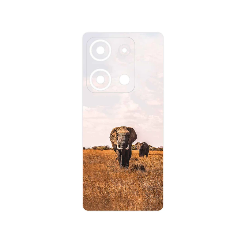 برچسب پوششی ماهوت مدل Elephant مناسب برای گوشی موبایل شیائومی Redmi Note 14S