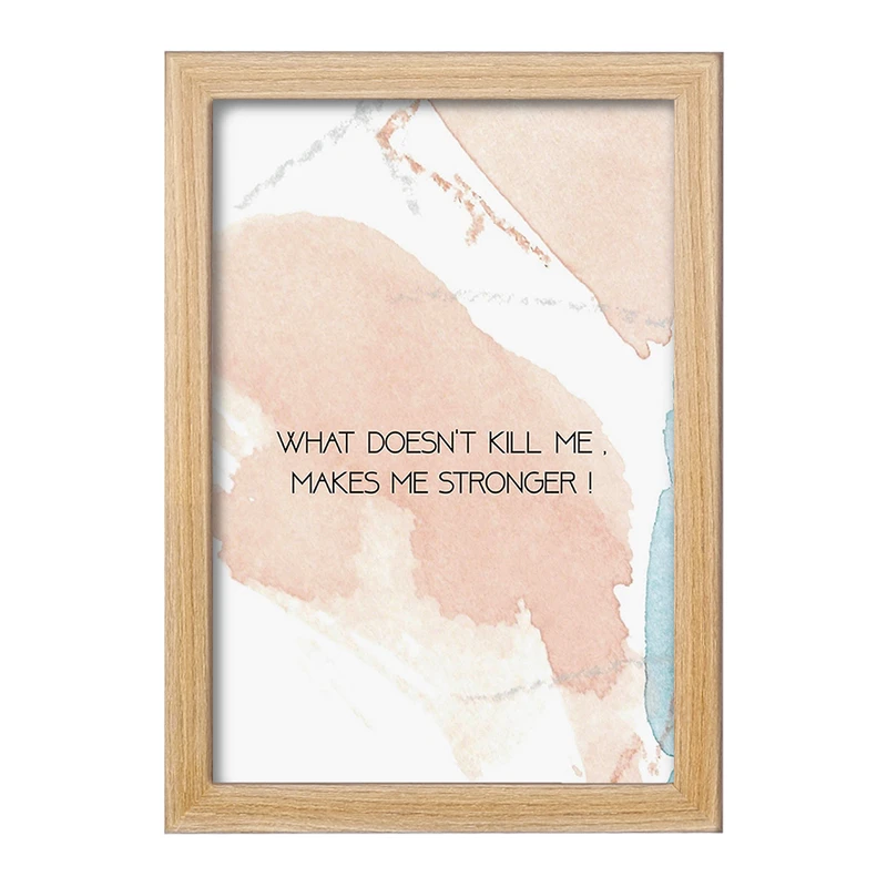 تابلو خندالو مدل چیزی که من را نمی کشد من را قوی تر می کند کد F11421