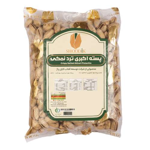 پسته اکبری تردنمکی دست‌چین شودیک - 485 گرم