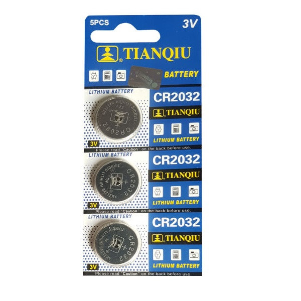 باتری سکه ای تیانکیو مدل CR2032 بسته سه عددی