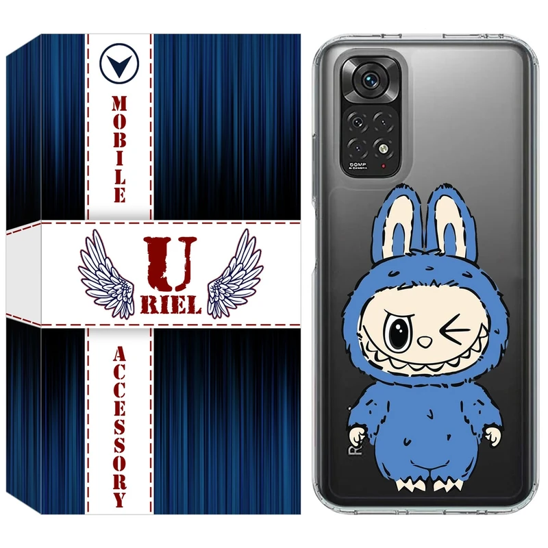 کاور یوریل مدل Clear کد 116 طرح لبوبو Labubu مناسب برای گوشی موبایل شیائومی Redmi Note 11 4G / Note 11S